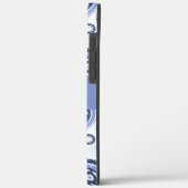 ブルーペイズリー柄 Case-Mate iPhoneケース (裏面 / 左)