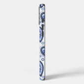 ブルーペイズリー柄 Case-Mate iPhoneケース (裏面 / 左)
