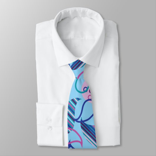 ブルーペイズリー ネクタイ (タイ)