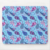 ブルーペイズリー マウスパッド (正面)