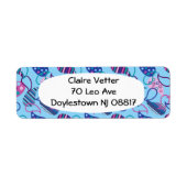 ブルーペイズリー ラベル (正面)