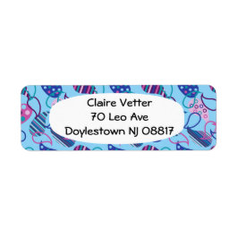 ブルーペイズリー ラベル