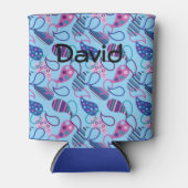 ブルーペイズリー 缶クーラー (正面)