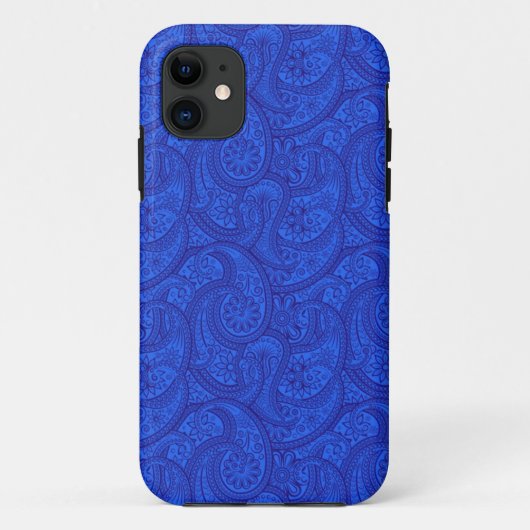 ブルーペイズリー Case-Mate iPhoneケース (裏面)
