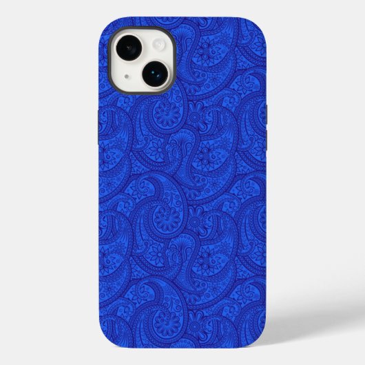 ブルーペイズリー Case-Mate iPhoneケース (裏面)