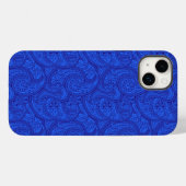 ブルーペイズリー Case-Mate iPhoneケース (裏面 (横))