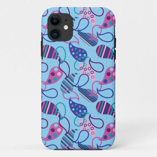 ブルーペイズリー Case-Mate iPhoneケース (裏面)