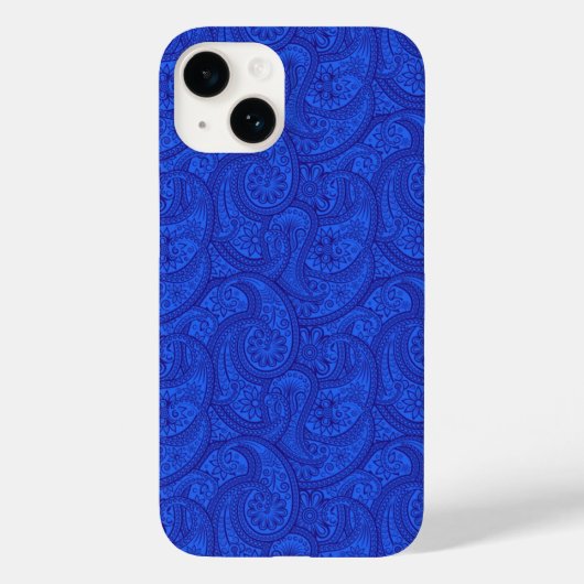 ブルーペイズリー Case-Mate iPhoneケース (裏面)