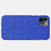 ブルーペイズリー Case-Mate iPhoneケース (裏面(横))