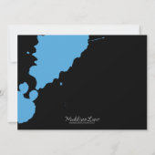 ブルーペイントボール(ばちゃばちゃ)跳ねるペイントボール誕生パーティー 招待状 (裏面)