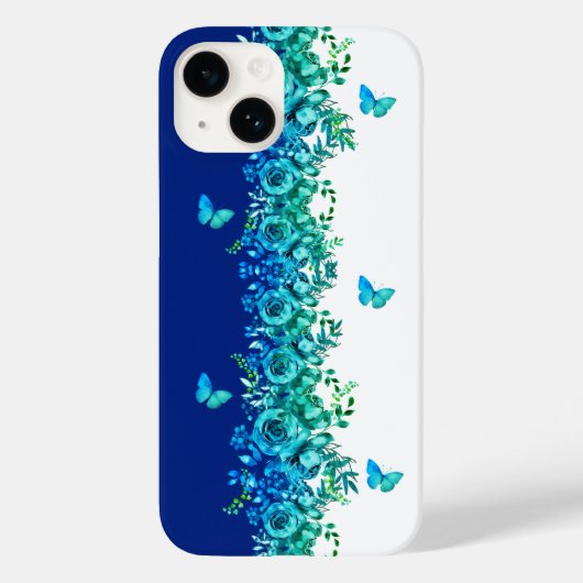ブルーペタルシンフォニーフォンケース Case-Mate iPhoneケース (裏面)