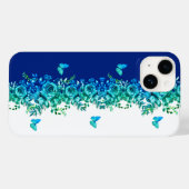 ブルーペタルシンフォニーフォンケース Case-Mate iPhoneケース (裏面 (横))