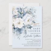 ブルーペタルボーイズベビーシャワー招待状 招待状 (正面)