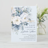 ブルーペタルボーイズベビーシャワー招待状 招待状 (スタンド正面)