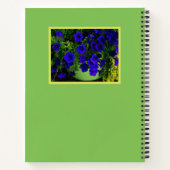 ブルーペチュニアスイングリーンポット ノートブック (裏面)