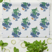 ブルーペチュニア キッチンタオル (折り畳み)