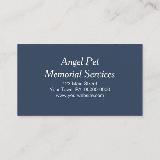 ブルーペットガーディアンエンジェルメモリアル 名刺 (裏面)