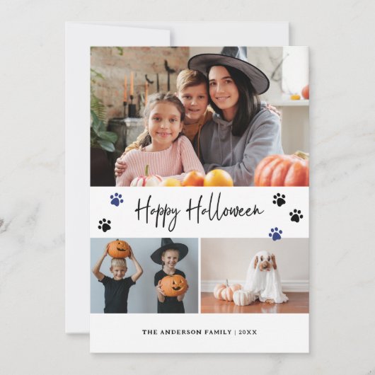 ブルーペットフォトハッピーハローウィン シーズンカード (正面)