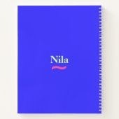 ブルーペッパーソナライズされたト写真ノート ノートブック (裏面)