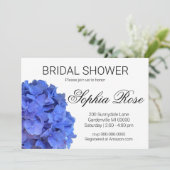 ブルーペリウィンクルエレガントフローラブライダルシャワー 招待状 (スタンド正面)