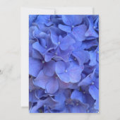 ブルーペリウィンクルエレガントフローラブライダルシャワー 招待状 (裏面)