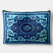 ブルーペルシアカーペットバッグ アクセサリーポーチ (裏面)