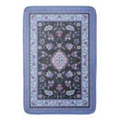 ブルーペルシャじゅうたん バスマット (正面縦)