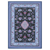 ブルーペルシャじゅうたん（中） テーブルクロス (正面)