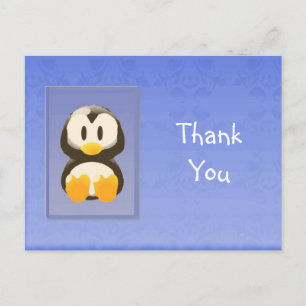 ブルーペンギンありがとうはがき ポストカード