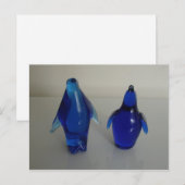 ブルーペンギン紙重量 ポストカード (正面/裏面)
