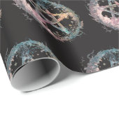 ブルーペンタグラムウィッチクラフトブラックハロウィーン ラッピングペーパー (ロールコーナー)