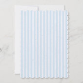 ブルーペーターラビットベイビーシャワーボーイ招待状 招待状 (裏面)