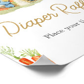 ブルーペーターラビットベビーシャワーおむつラッフル ポスター (角)