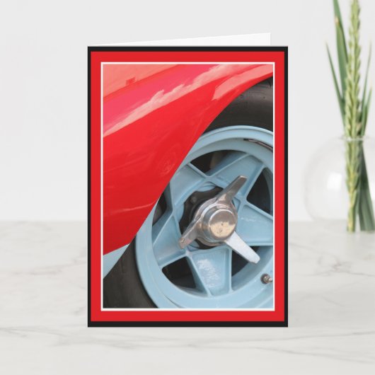 ブルーホイールとノックオフ カード (正面)