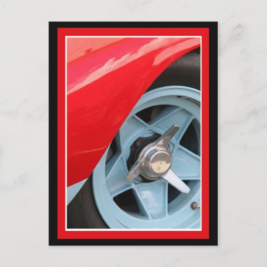 ブルーホイールとノックオフ ポストカード (正面)