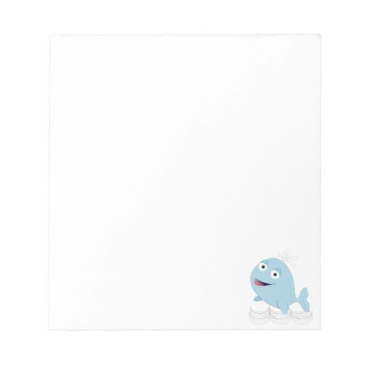 ブルーホエーカスタムル ノートパッド (正面)