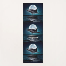 ブルーホエールと満月 ヨガマット