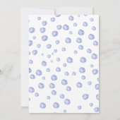 ブルーホエールアホイ男の子の航海のシャワーだ 招待状 (裏面)