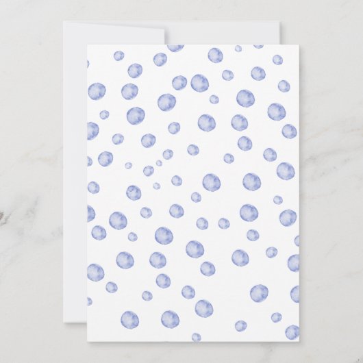 ブルーホエールアホイ男の子の航海のシャワーだ 招待状 (裏面)