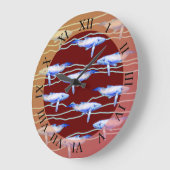 ブルーホエールカスタム ラージ壁時計 (傾斜)