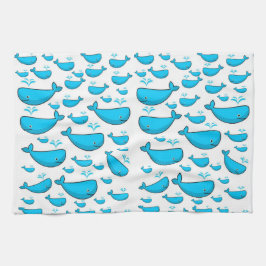 ブルーホエールキッチンハンドタオル キッチンタオル