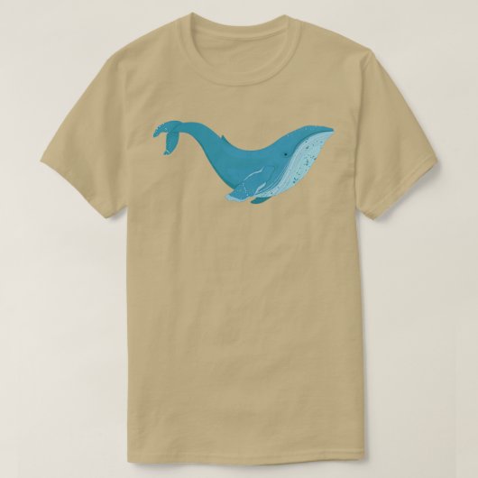 ブルーホエールクジラ73 2 Tシャツ (デザイン正面)