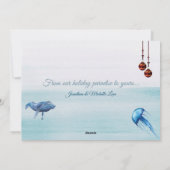 ブルーホエールクラゲ暖かいウィッシュビーチ シーズンカード (裏面)