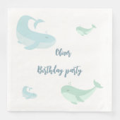 ブルーホエールグリーンパステル海フィッシュバースデーパーティー (正面)