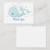 ブルーホエールサンキューカード ノートカード (正面/裏面)