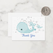 ブルーホエールサンキューカード ノートカード (正面/裏面インサイチュ)