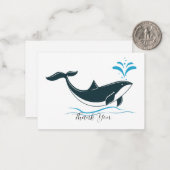 ブルーホエールサンキュー ノートカード (正面/裏面インサイチュ)