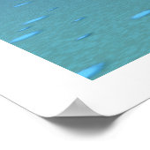 ブルーホエールサンダルプリント ポスター (角)