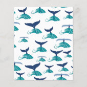 ブルーホエールテールウェーブシーアニマル海マリン チラシ (裏面)