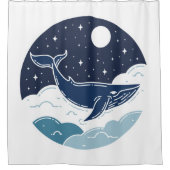 ブルーホエールドリーム シャワーカーテン (正面)
